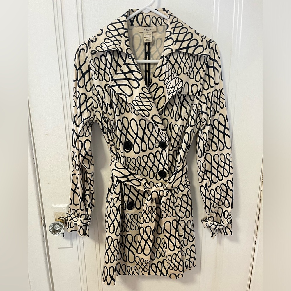 Vertigo Paris Black and Cream Patterned Jacket